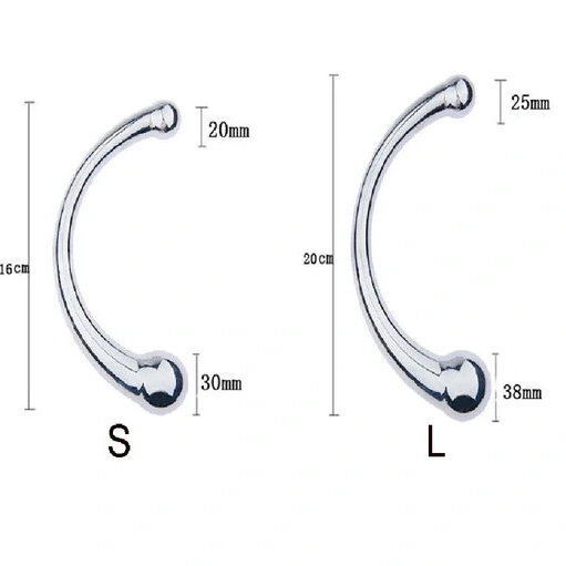 Anal Hooks Double Elegant Hook Ended Steel Anal 5858 Stainless 0120
